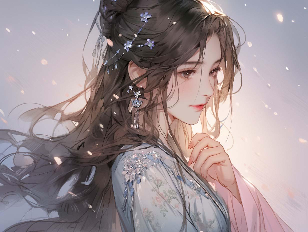 仙都水墨画